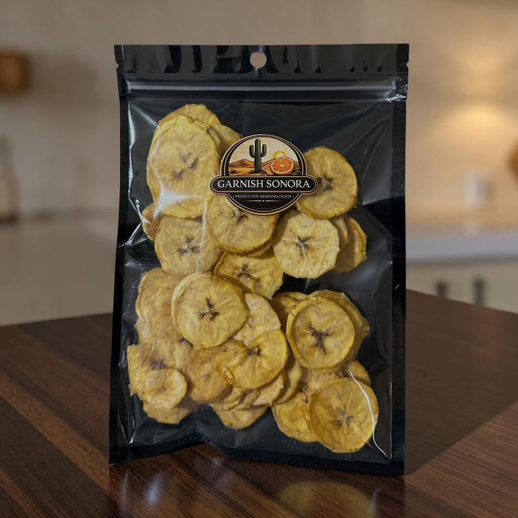 🍌x Snack de Plátano Deshidratado | 300 g | Garnish Sonora