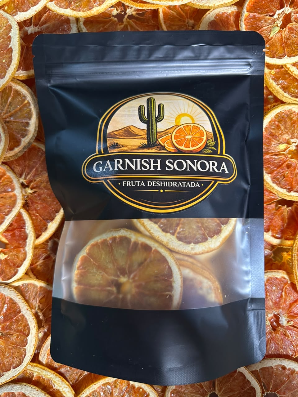🍊 Toronja Deshidratada | 100 g | Garnish para Bebidas y Repostería | Garnish Sonora (Copia)