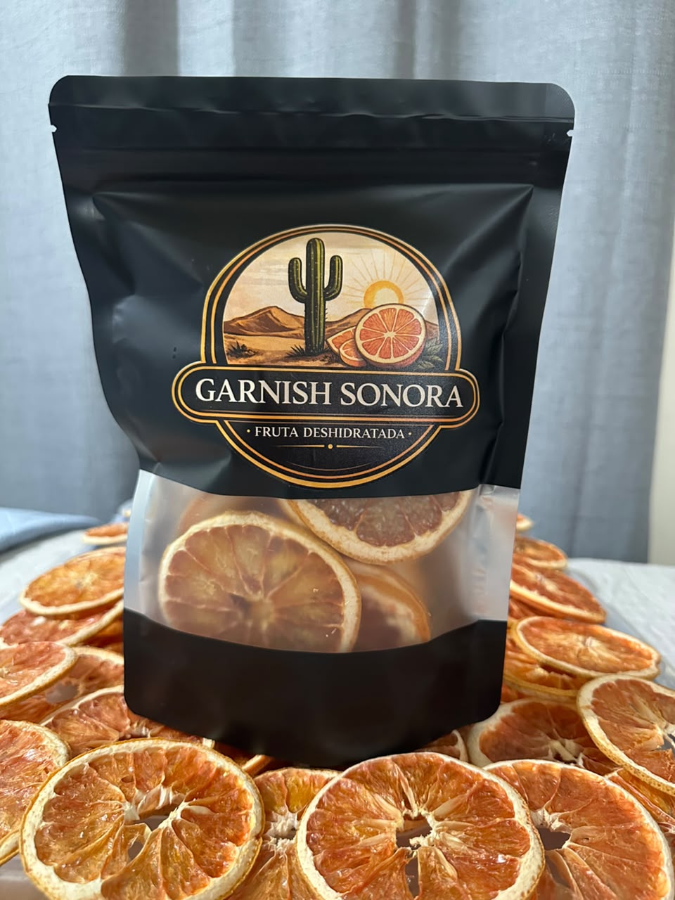 🍊 Toronja Deshidratada | 100 g | Garnish para Bebidas y Repostería | Garnish Sonora (Copia)