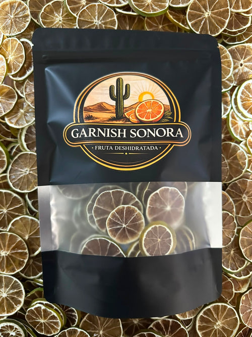 🍋 Limón Persa Deshidratado | 150 g | Garnish para Bebidas y Repostería | Garnish Sonora