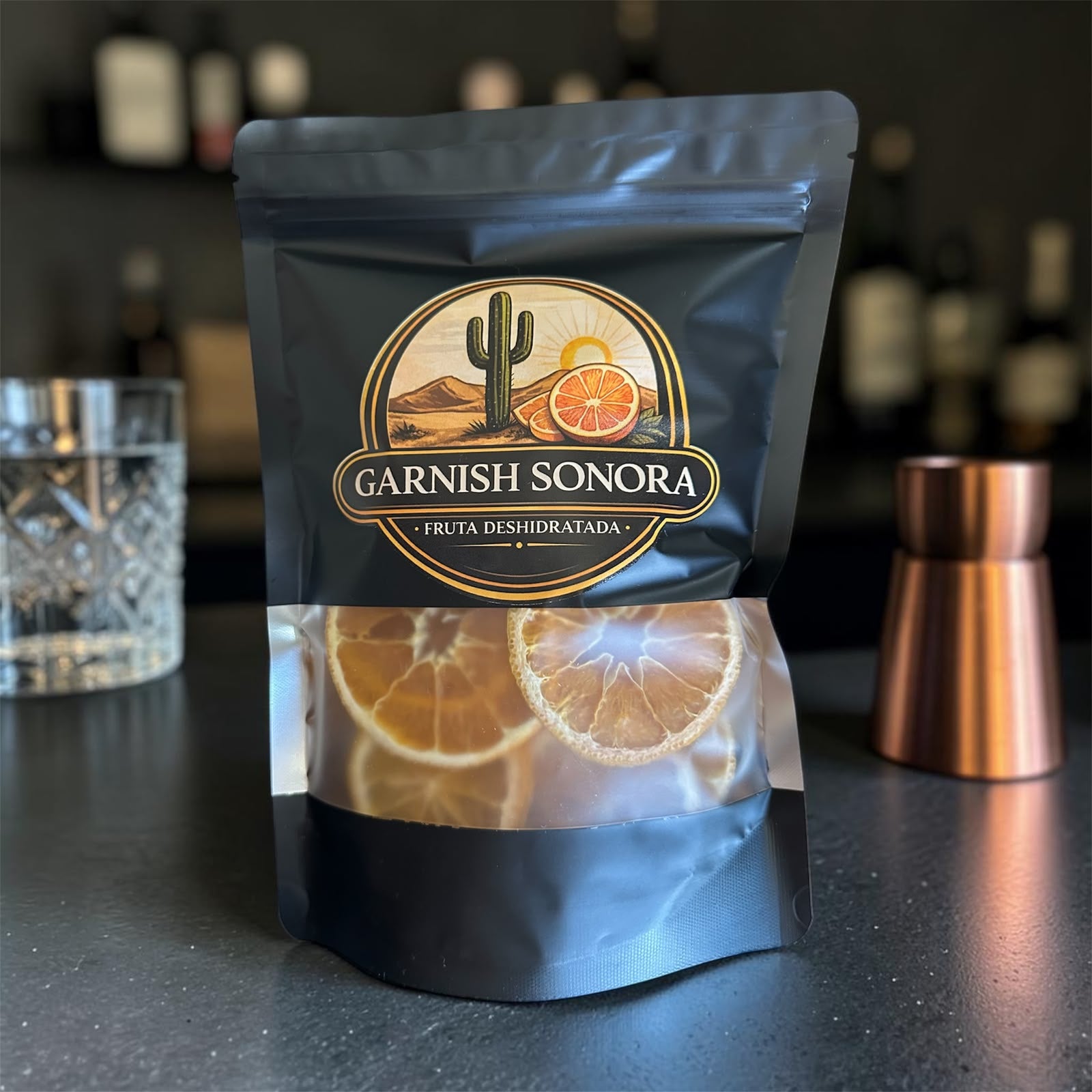 🍊 Naranja Deshidratada | 100 g | Garnish para Bebidas y Repostería | Garnish Sonora